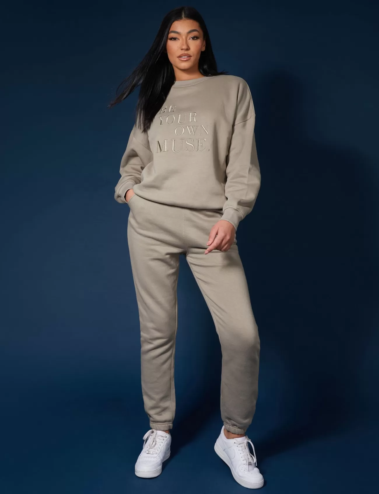 Public Desire 90S Oversized Joggers Khaki Flash Sale