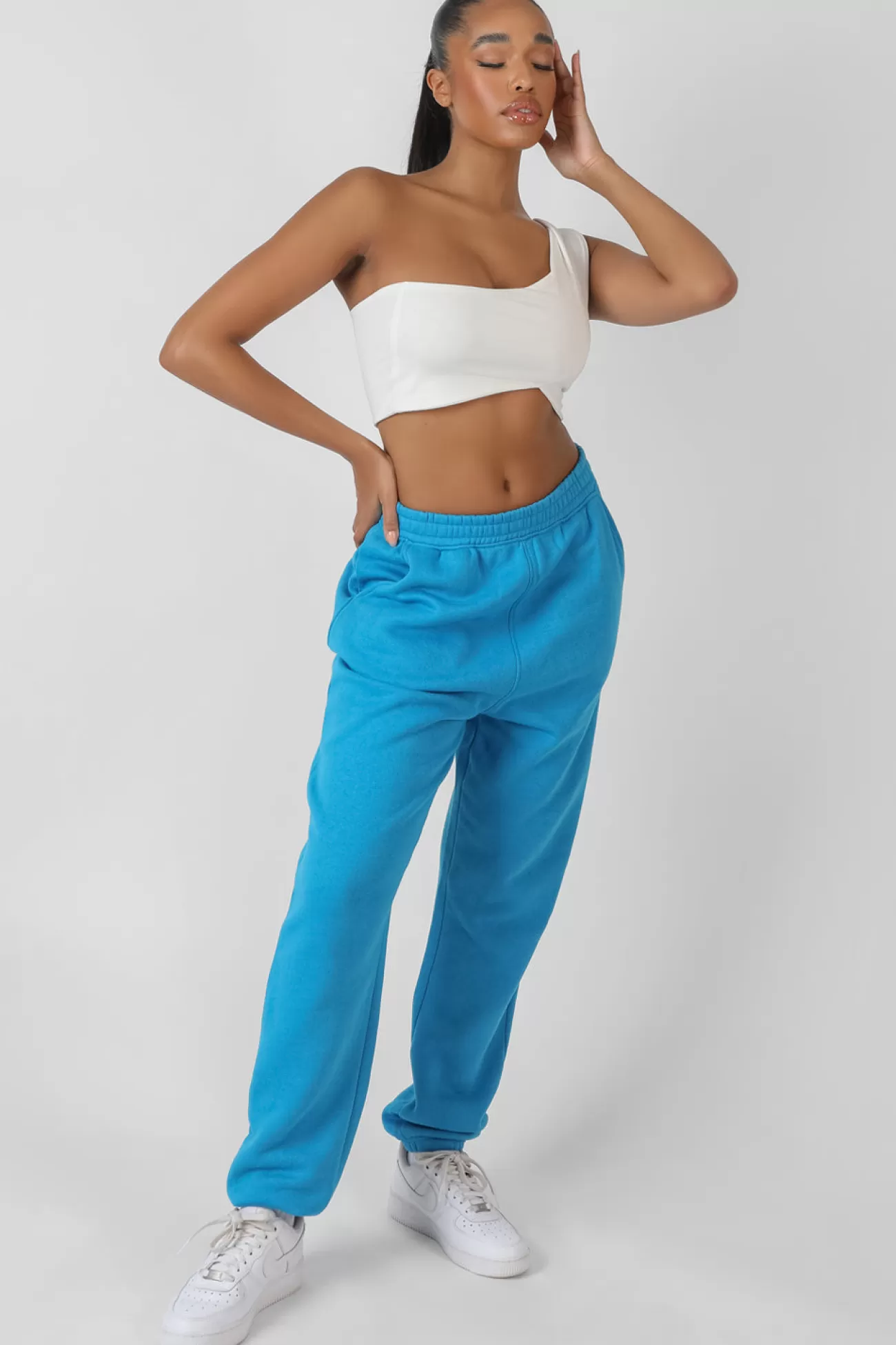 Public Desire 90's Oversized Joggers Ai Blue Sale