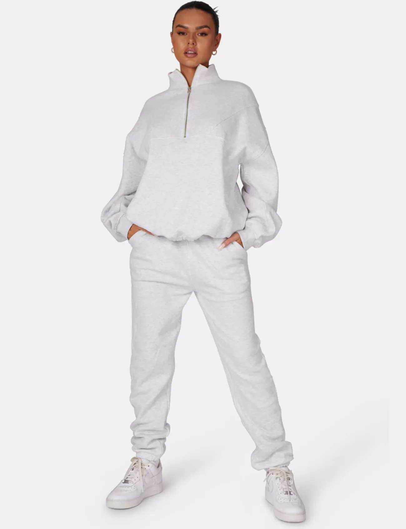Public Desire 90S Oversized Joggers Oatmeal Marl Cheap