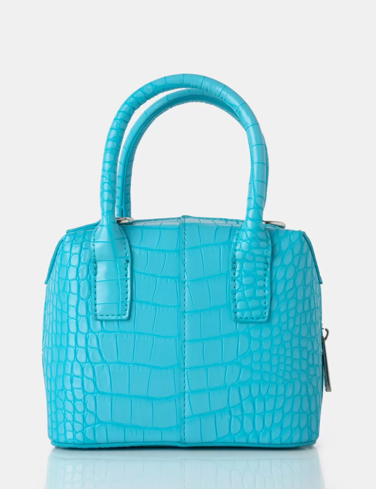 Public Desire Bode Croc Square Top Handle Mini Bag Blue Sale