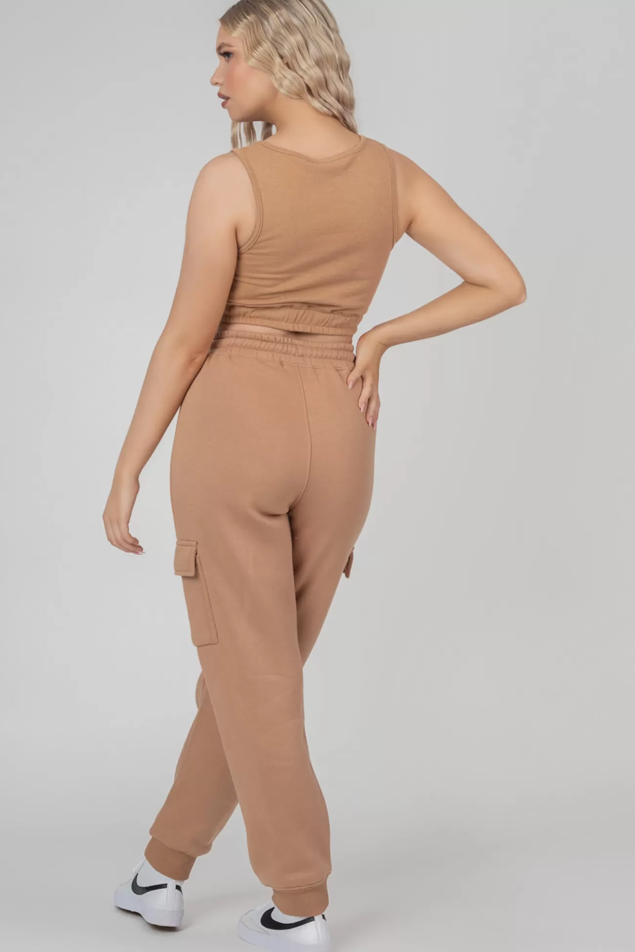 Public Desire Cargo Joggers Biscuit Brown Flash Sale