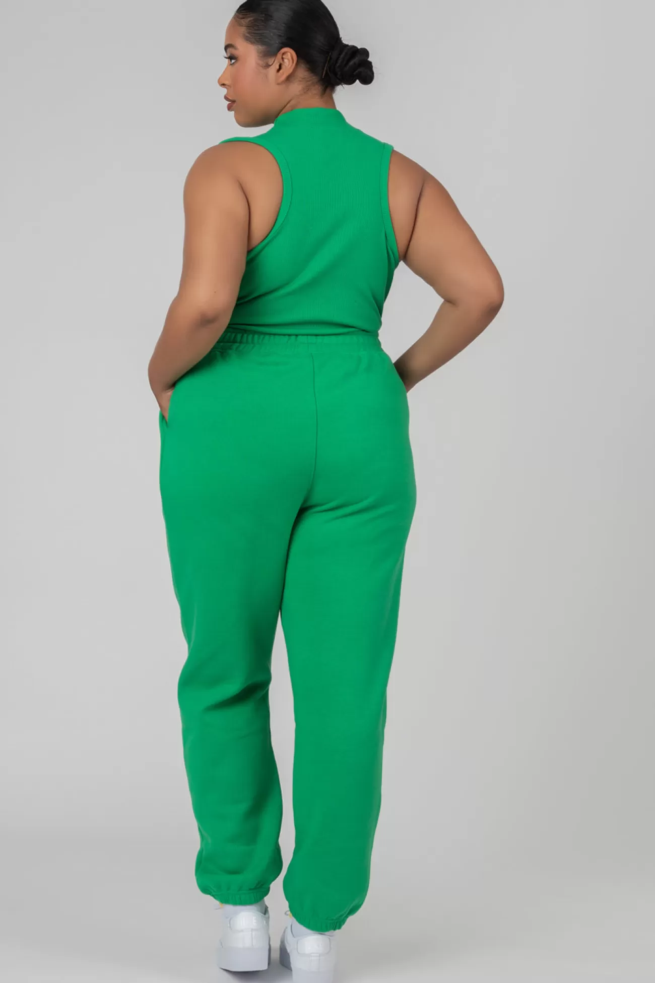Public Desire Curve 90S Oversized Joggers Green Cheap