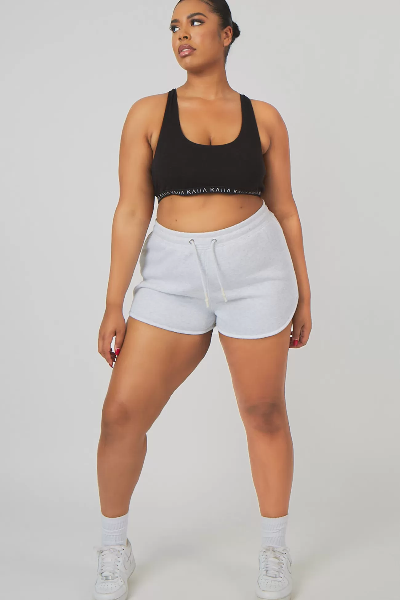 Public Desire Curve Booty Short Oatmeal Marl Online