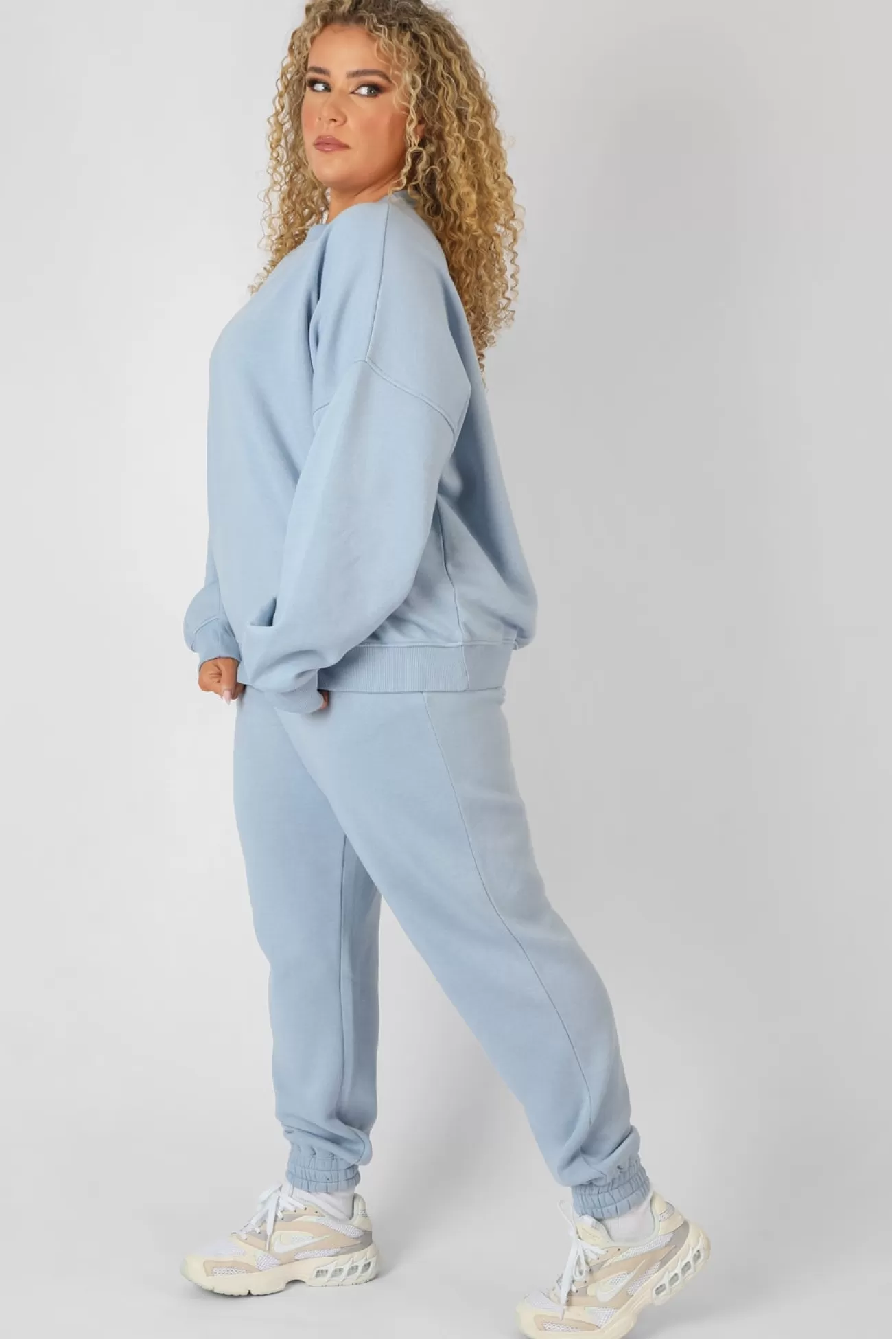 Public Desire Curve Washed Kaiia 90's Joggers Iris Blue Discount