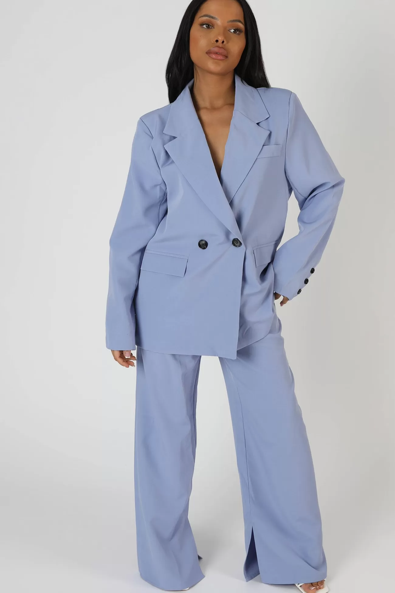 Public Desire Dad Blazer Bluebell Fashion