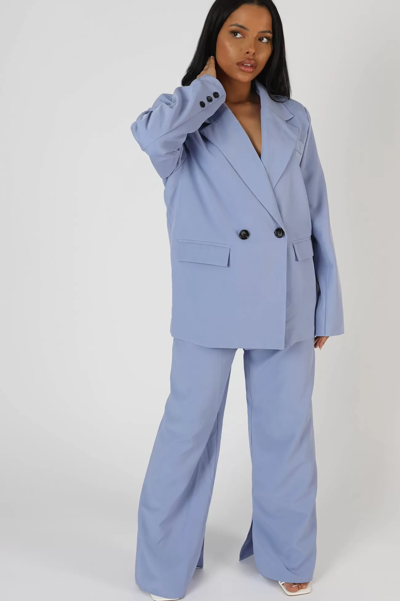 Public Desire Dad Blazer Bluebell Fashion