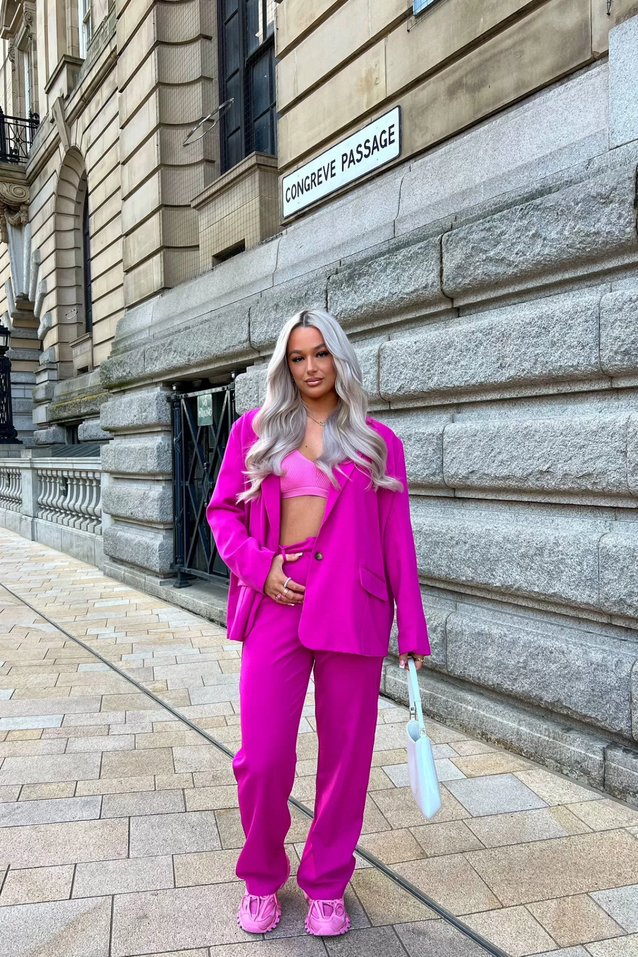 Public Desire Dad Trousers Pink Outlet