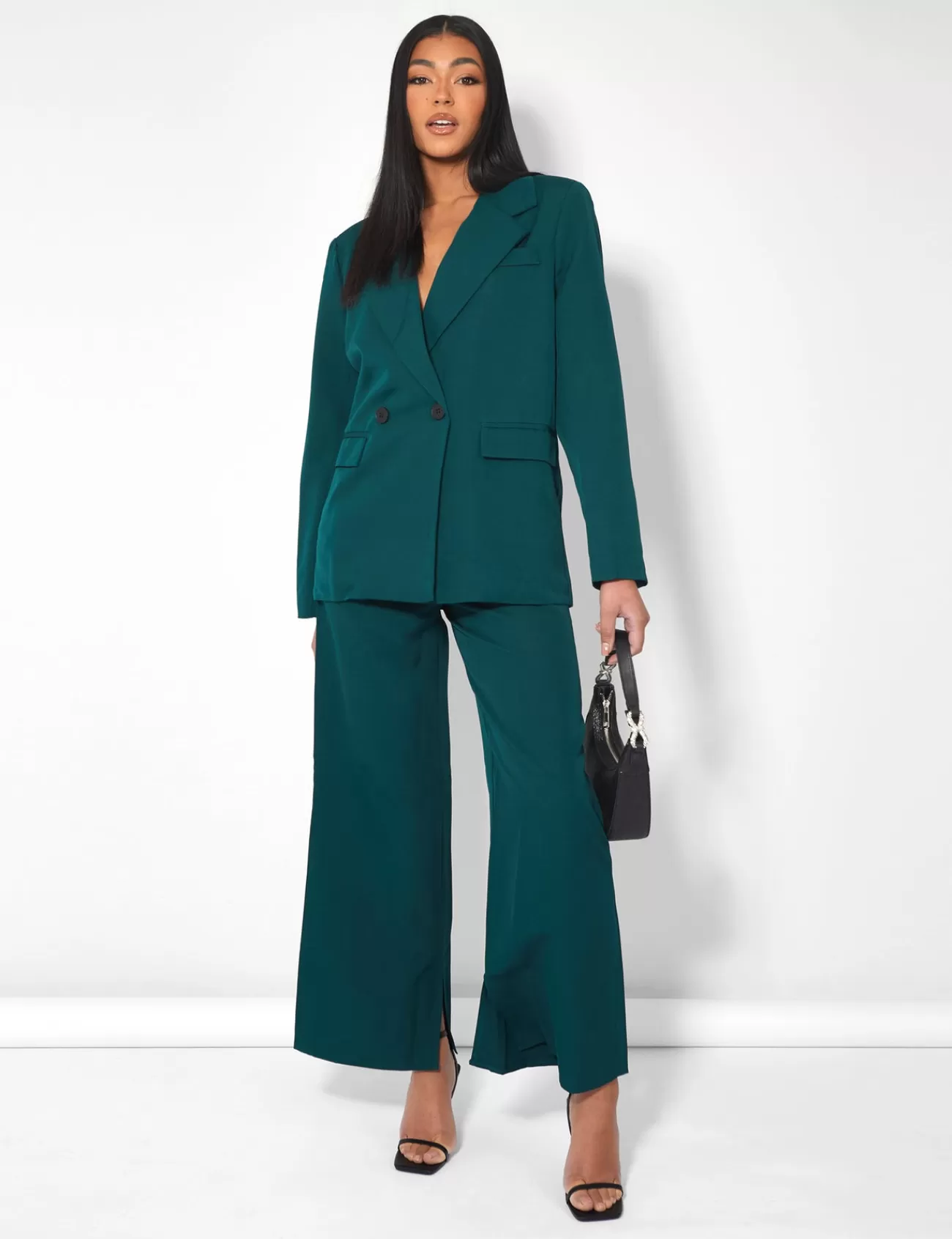 Public Desire Dad Trousers Forest Green Forestgreen Online