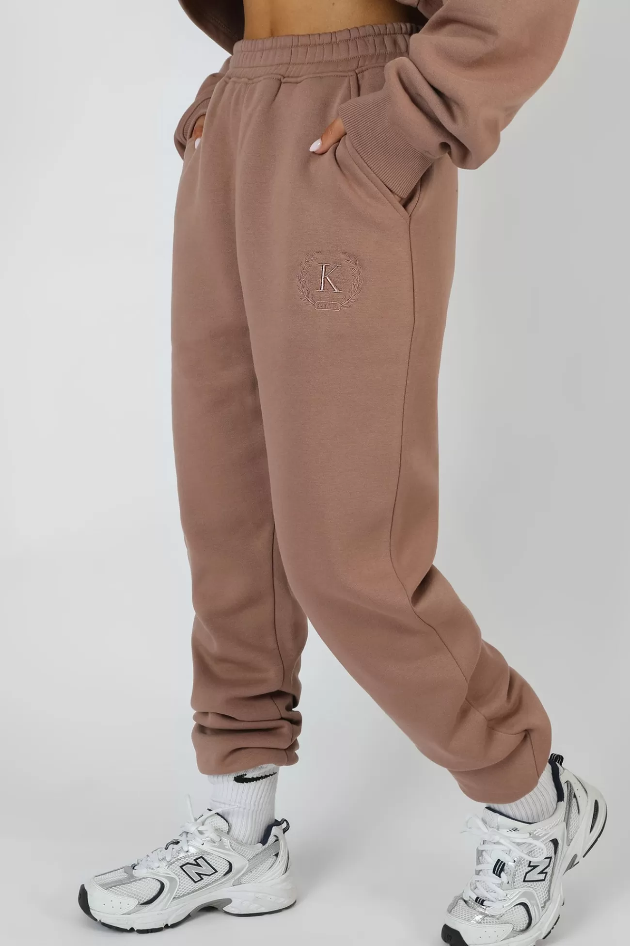 Public Desire Embroidered 90's Joggers Frappe Cheap