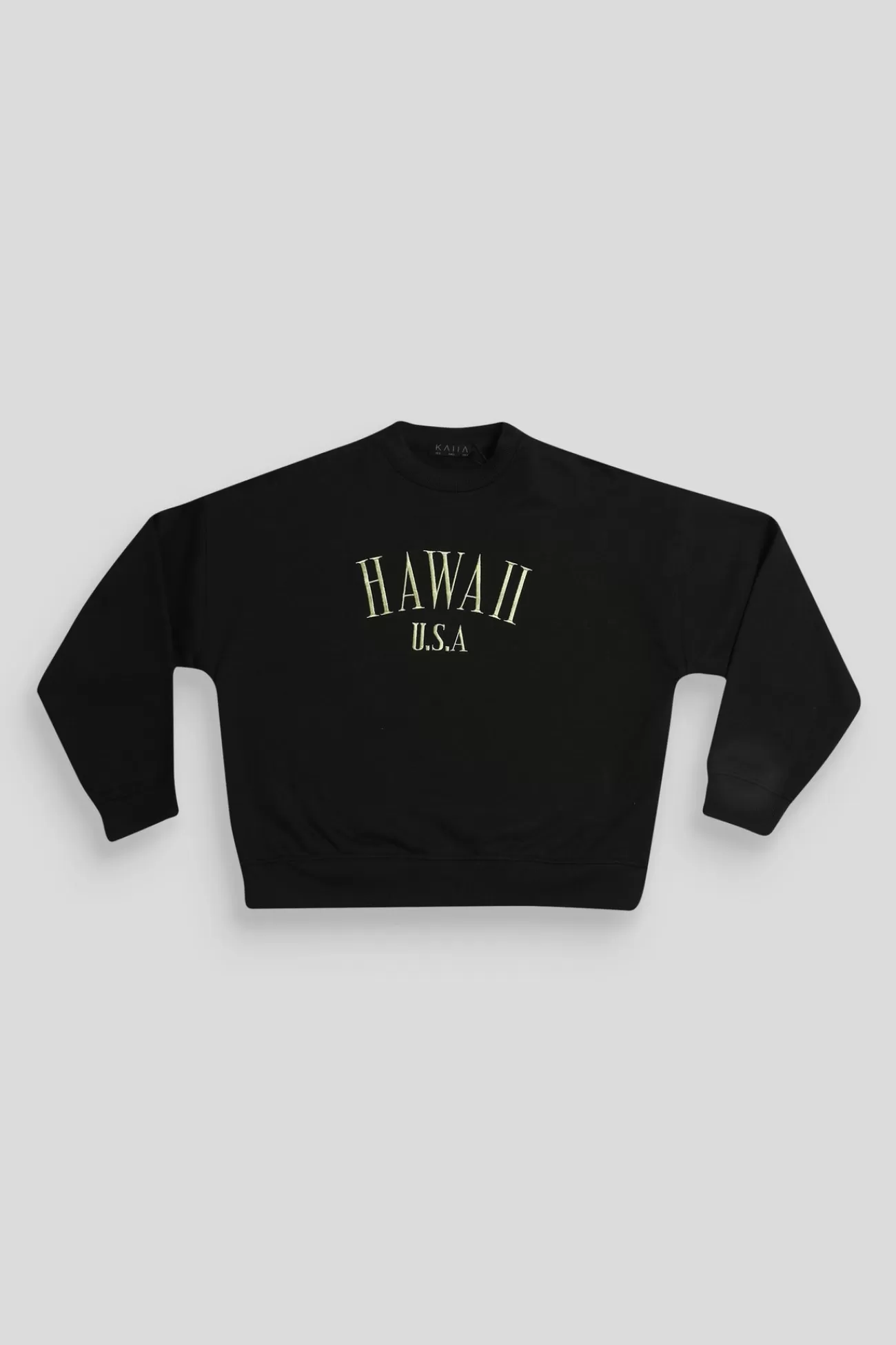 Public Desire Hawaii Embroidered Sweatshirt Black Shop
