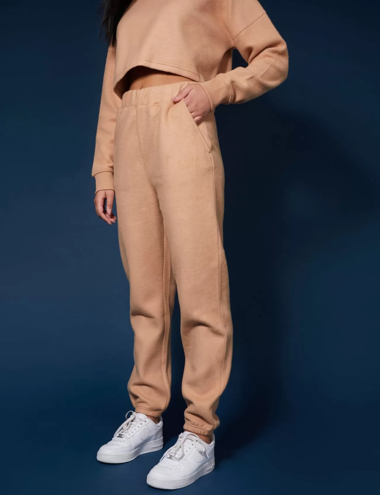 Public Desire Kaiia Fluffy 90S Joggers Camel Best