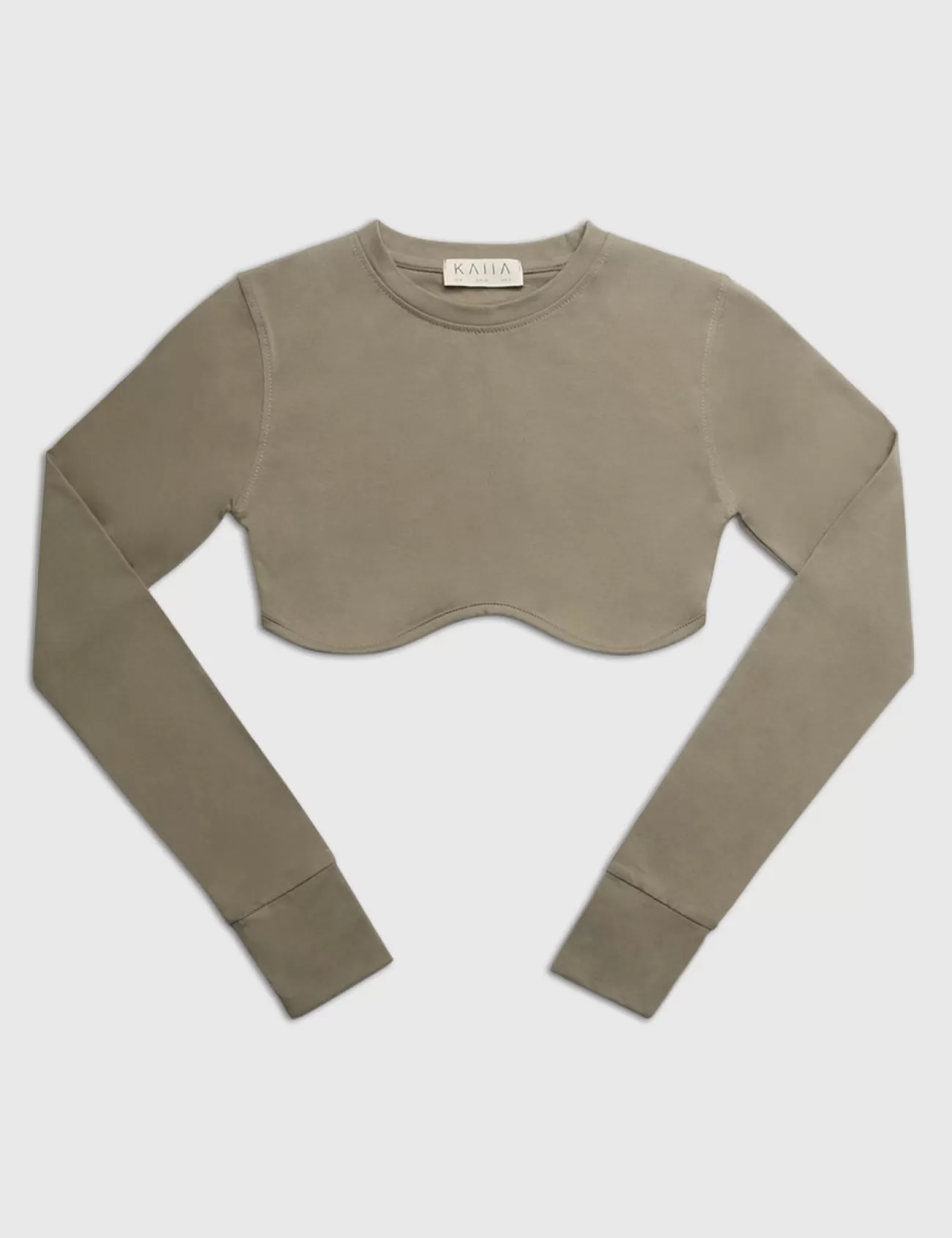 Public Desire Long Sleeve Underbust Crop Top Elm Online