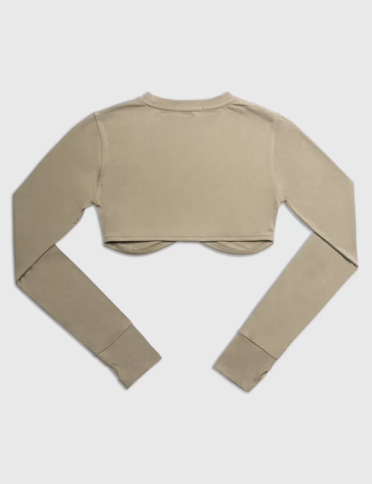 Public Desire Long Sleeve Underbust Crop Top Elm Online
