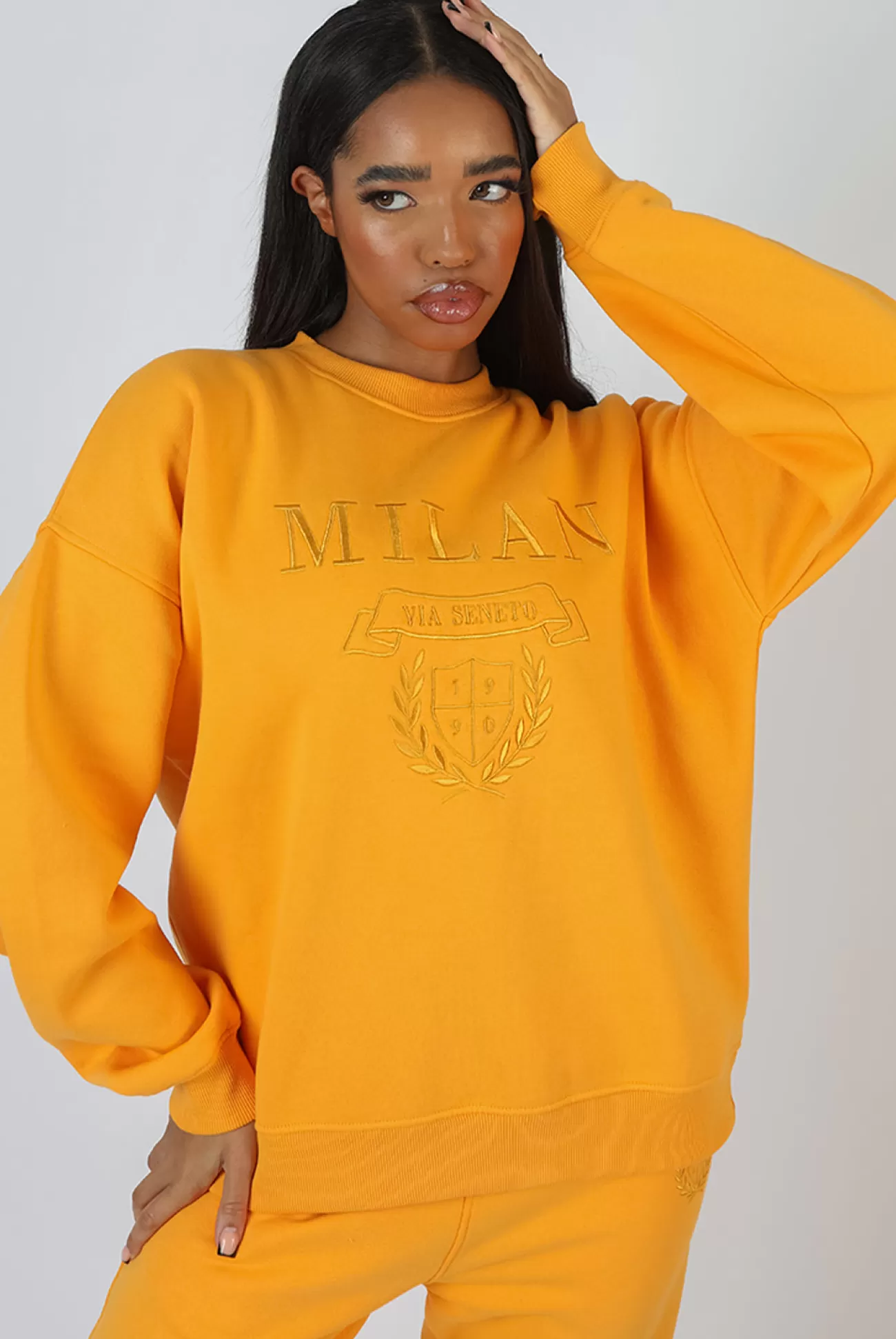 Public Desire Milan Tonal Embroidered Sweatshirts Mango Cheap