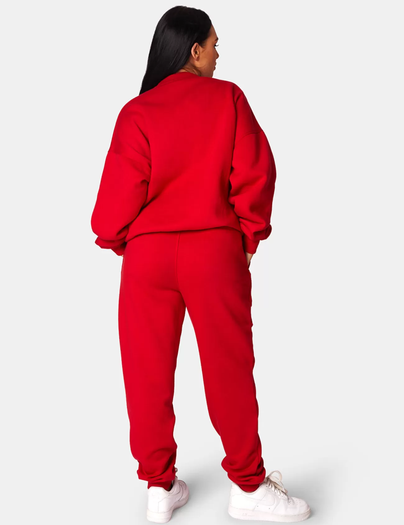Public Desire Oversized Columbia Embroide Slogan 90S Joggers Red Outlet