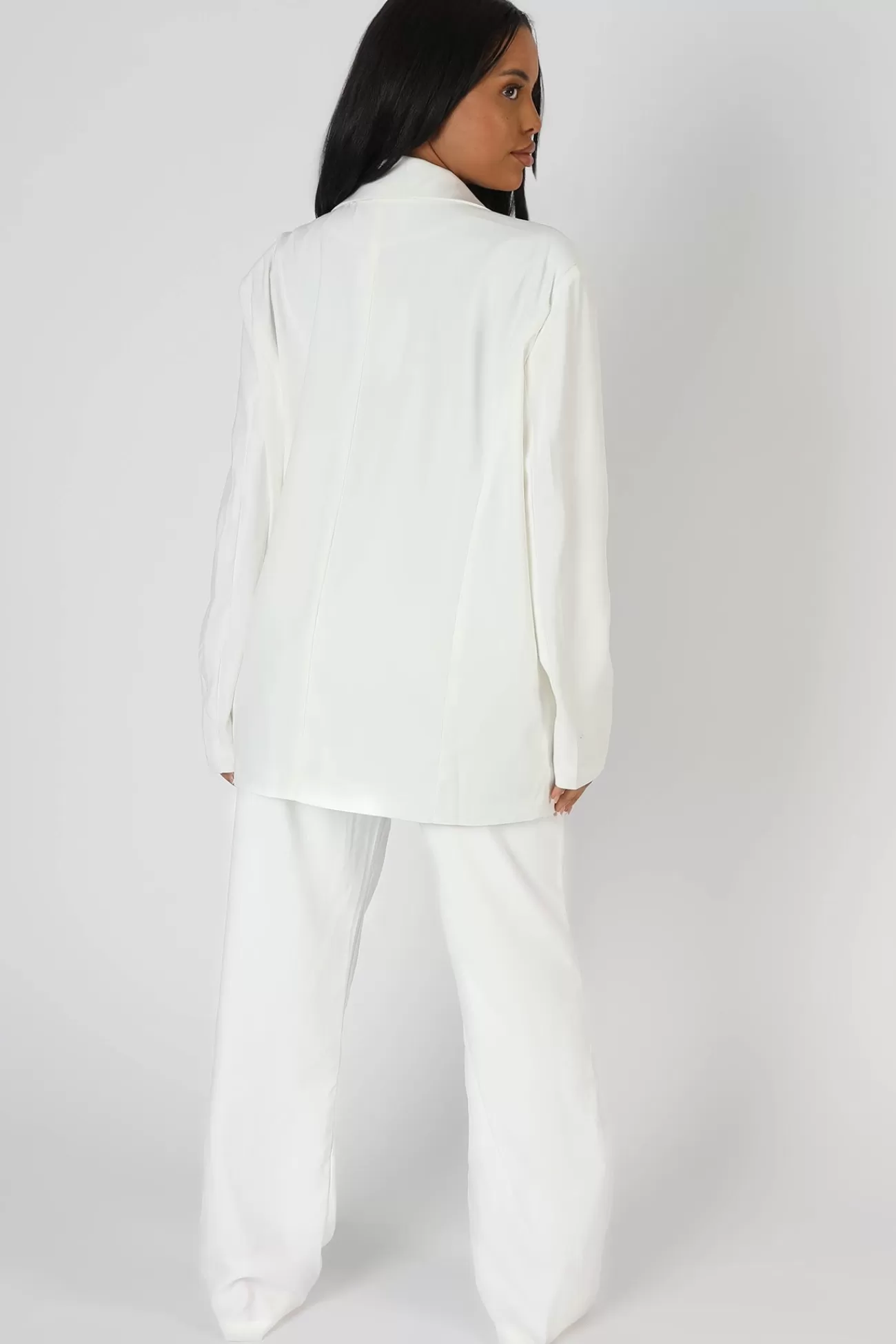 Public Desire Oversized Dad Blazer White Hot