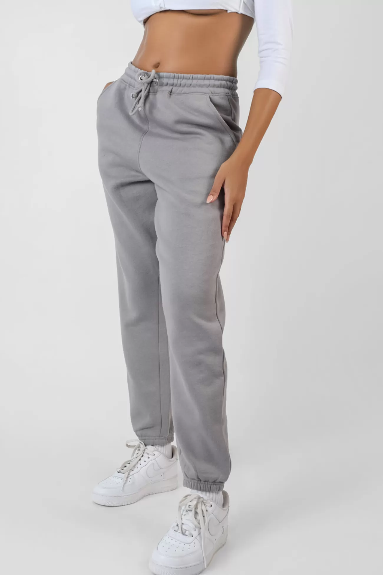 Public Desire Oversized Drawstring Joggers Grey New