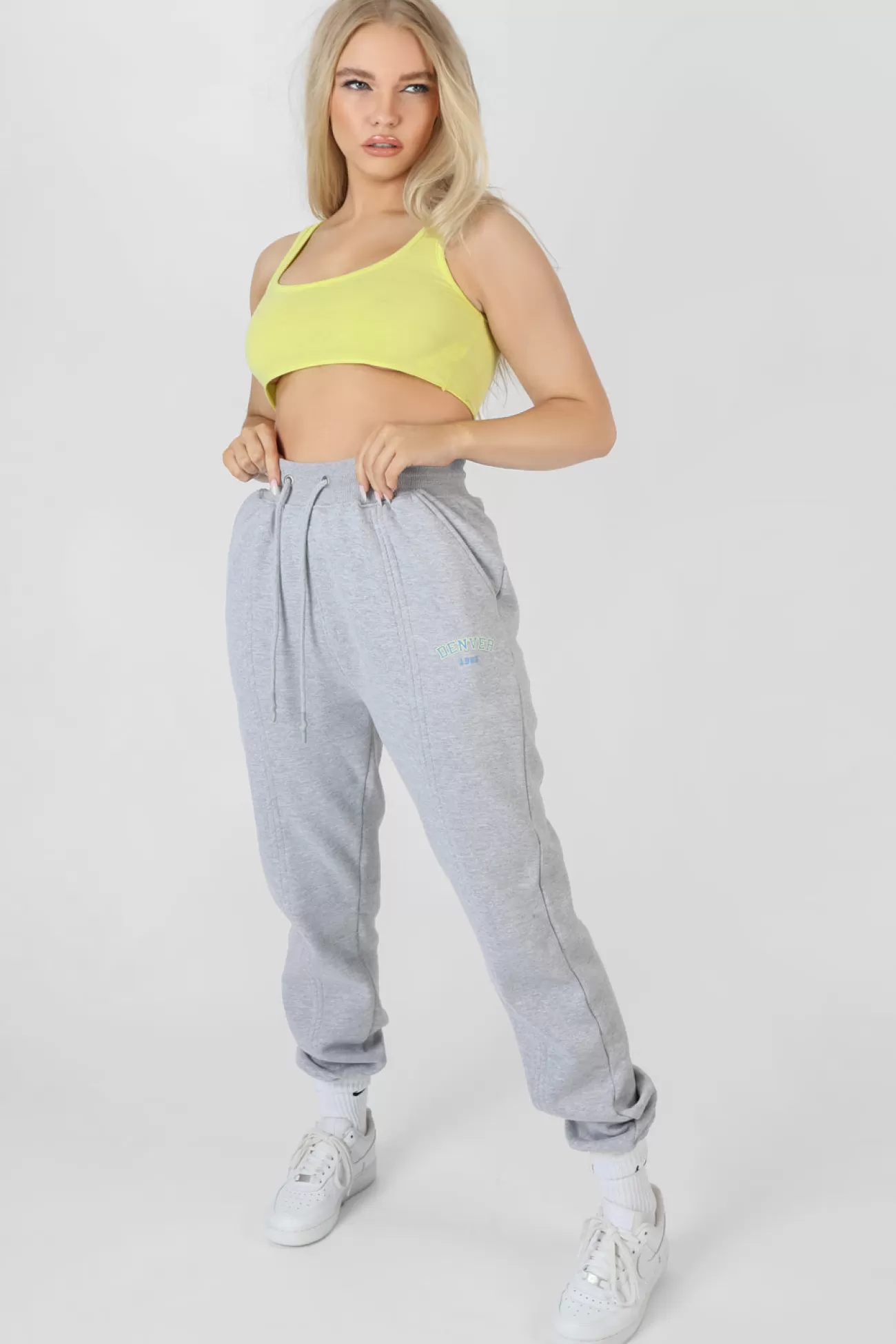Public Desire Raw Hem Scoop Neck Crop Top Lime Discount