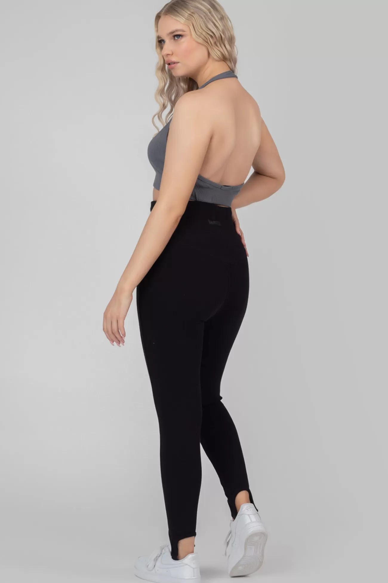 Public Desire Rib Stirrup Legging Black Online