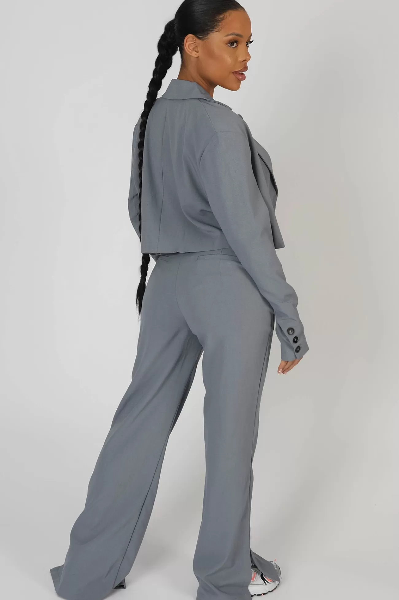 Public Desire Seam Detail Relaxed Trouser Grey Online