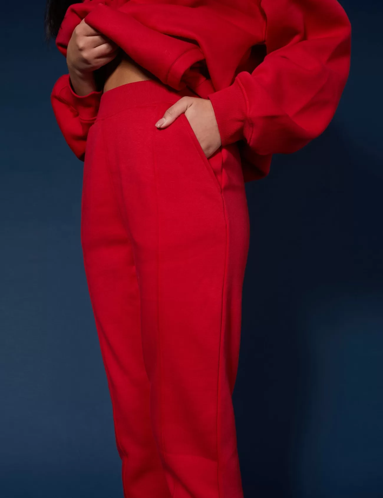 Public Desire Seam Front 90S Joggers Red Sale