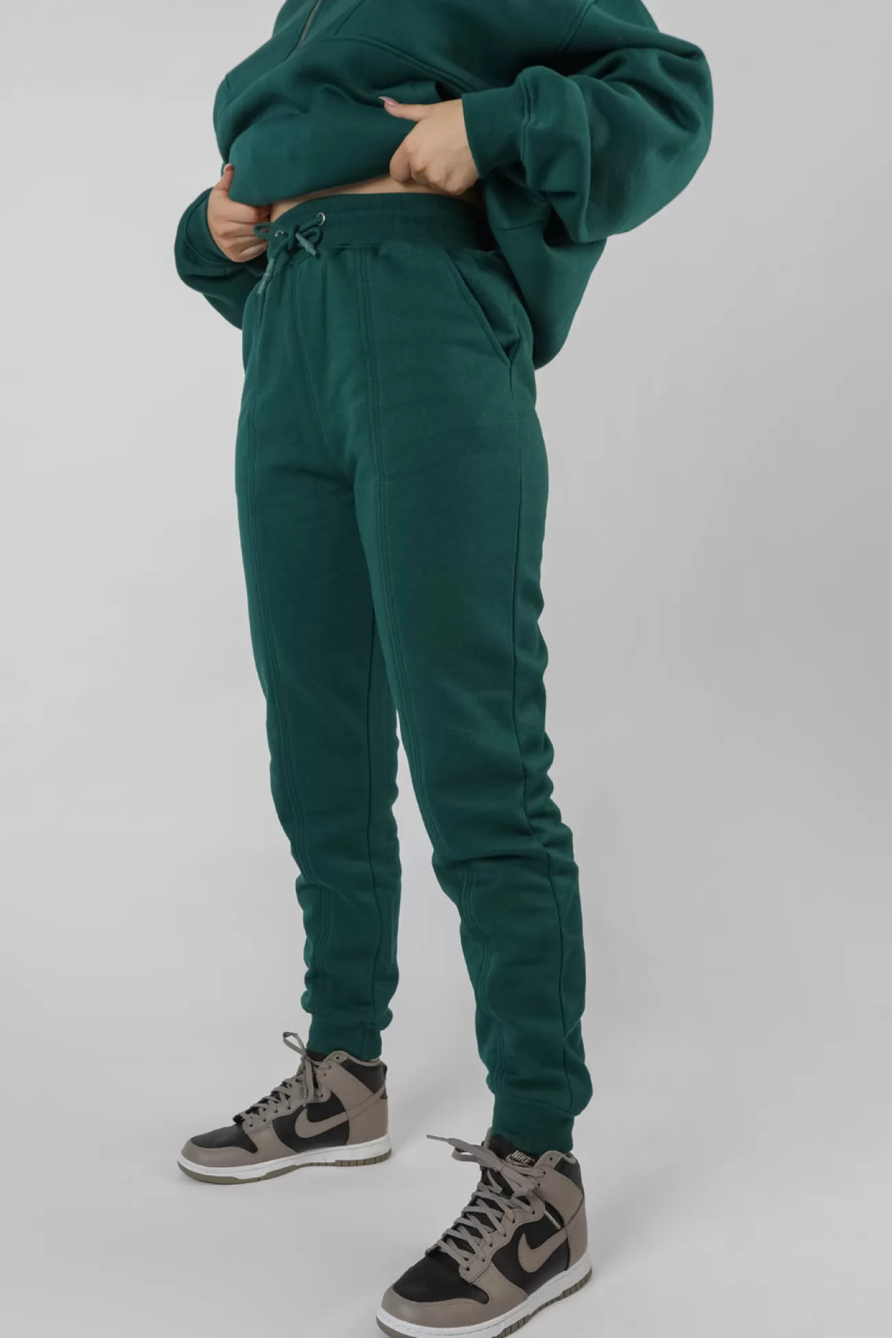 Public Desire Seam Front 90S Joggers Forest Green Forestgreen Online