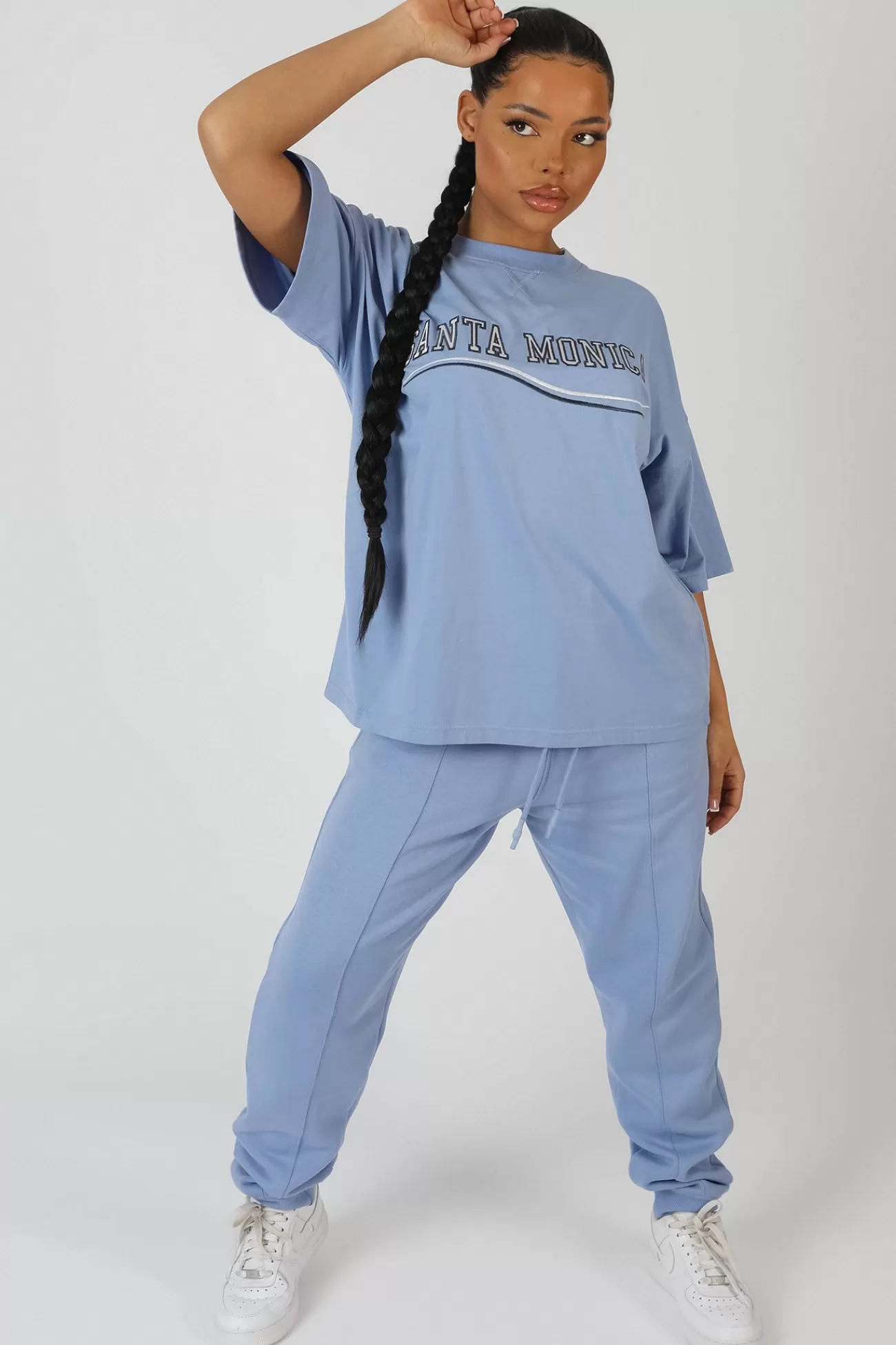 Public Desire Seam Front Joggers Bluebell Cheap