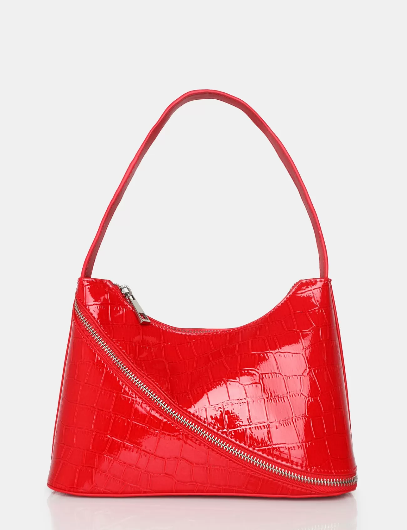 Public Desire The Alba Red Croc Bag Cheap