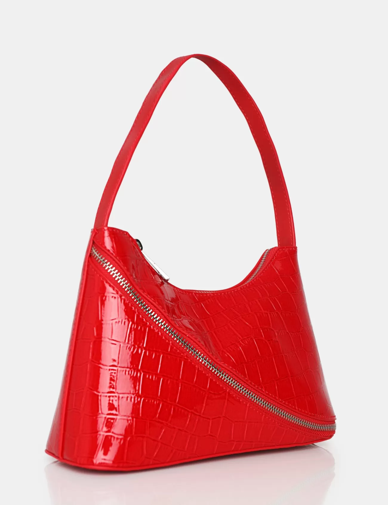 Public Desire The Alba Red Croc Bag Cheap