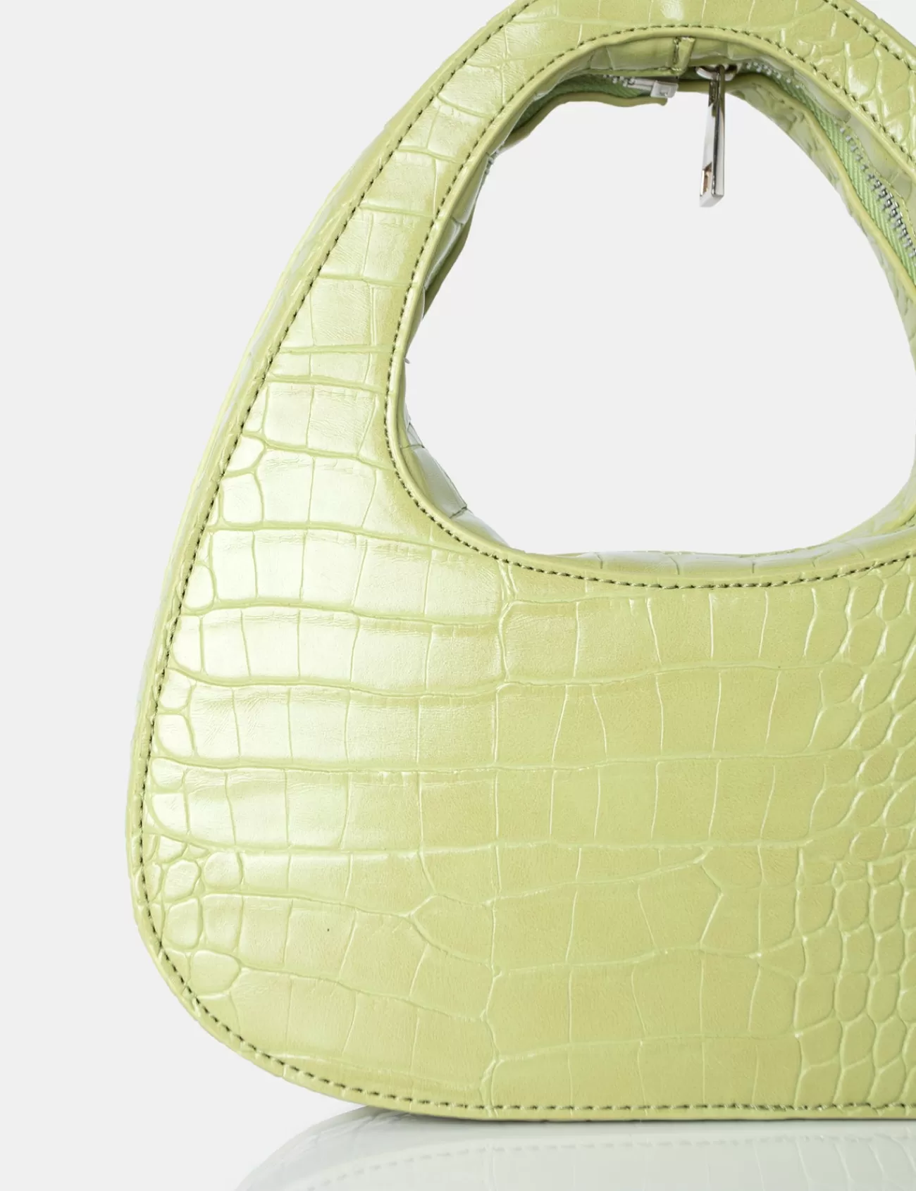 Public Desire The Arch Soft Croc Grab Bag Green Cheap
