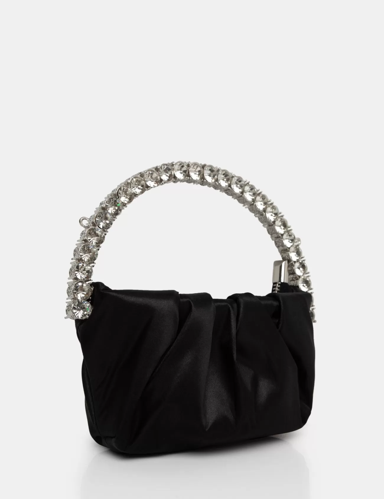 Public Desire The Aurora Pu Diamante Handle Mini Bag Black Store