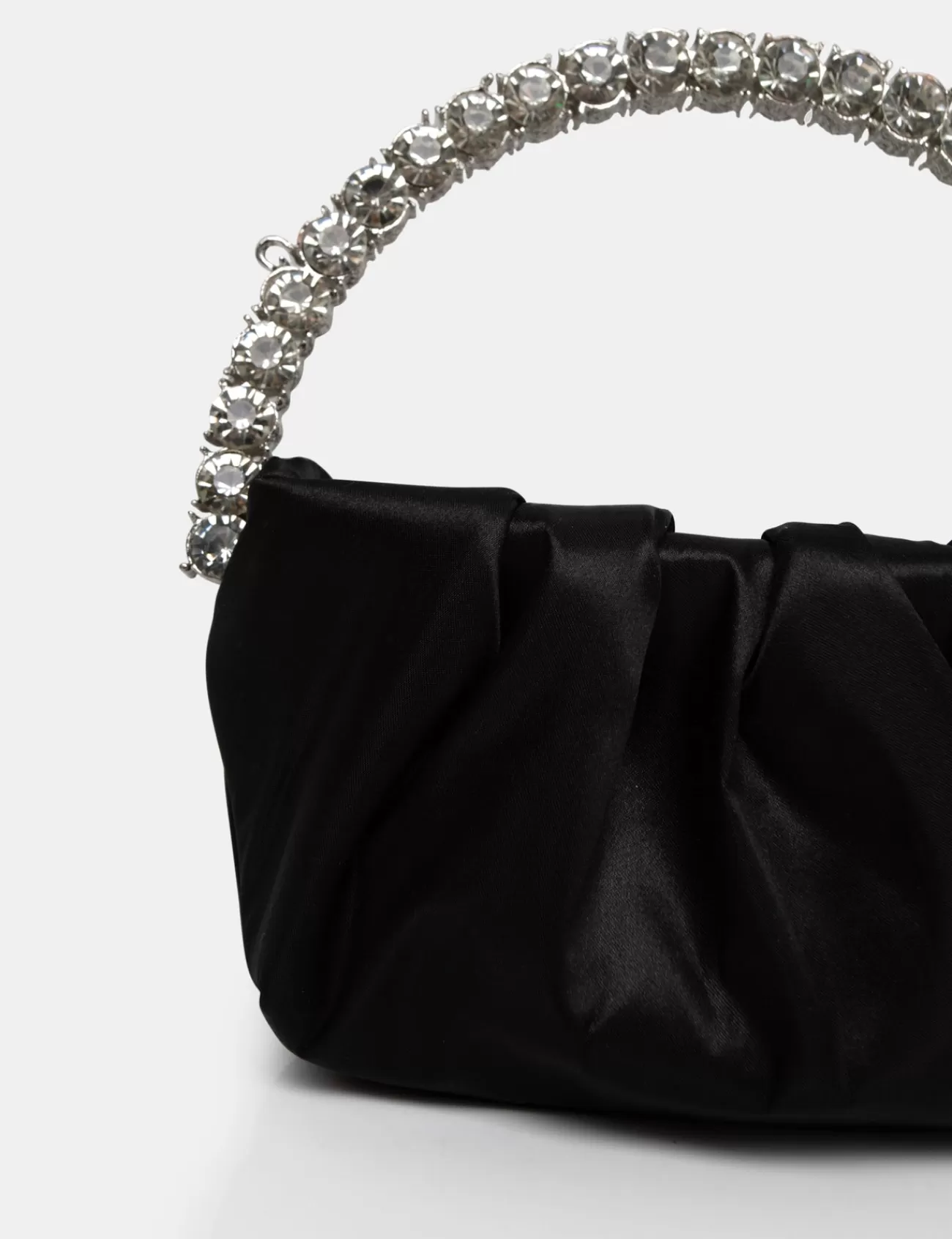 Public Desire The Aurora Pu Diamante Handle Mini Bag Black Store