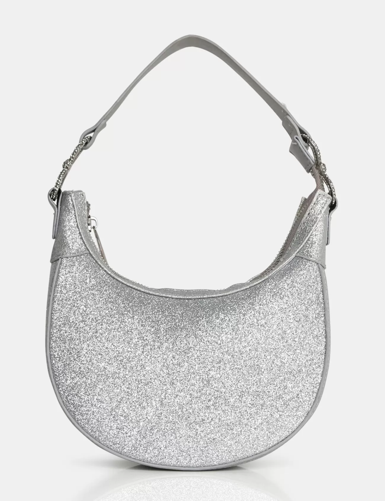 Public Desire The Bam Bam Glitter Bag Silver Cheap