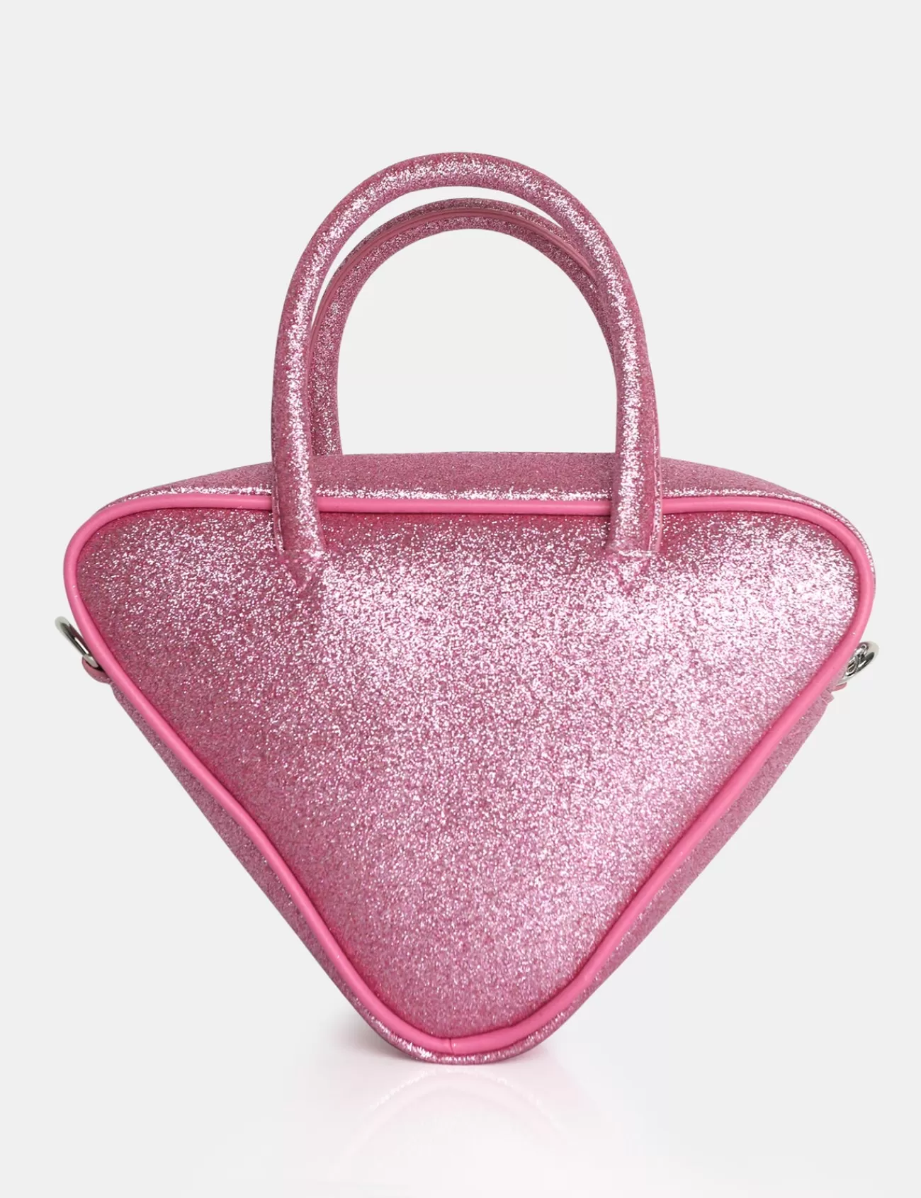 Public Desire The Diana Glitter Triangle Grab Bag Pink Flash Sale