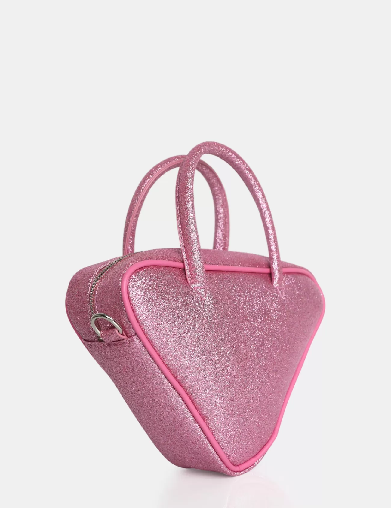 Public Desire The Diana Glitter Triangle Grab Bag Pink Flash Sale