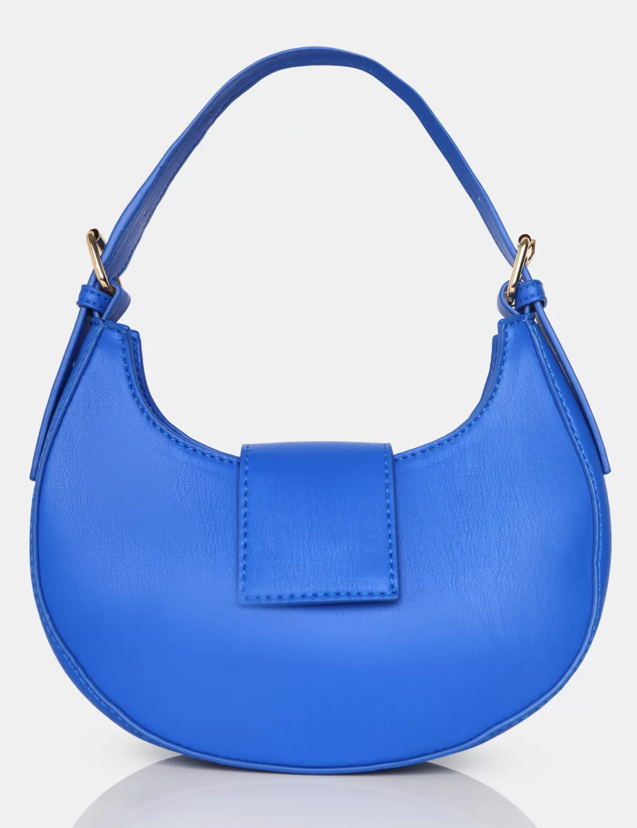 Public Desire The Irie Cobalt Pu Circular Buckle Strap Grab Bag Blue Fashion