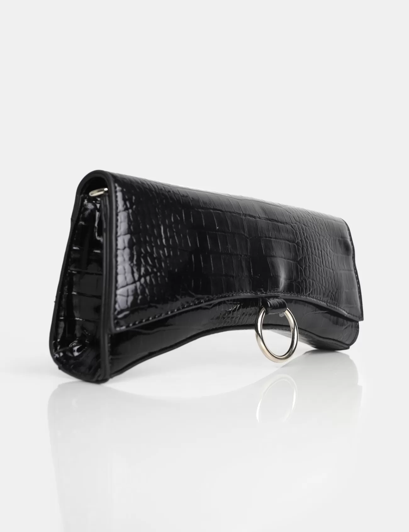 Public Desire The Kemi Arched Crossbody Mini Handbag Black Discount