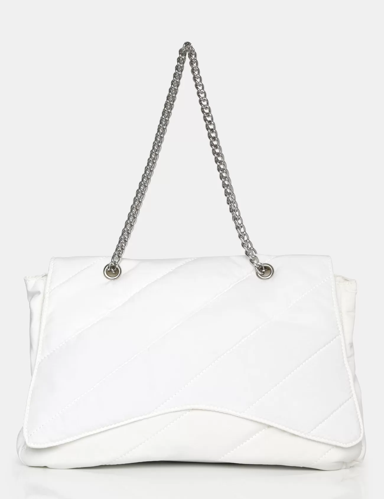 Public Desire The Laina Nylon Tote Bag White Clearance