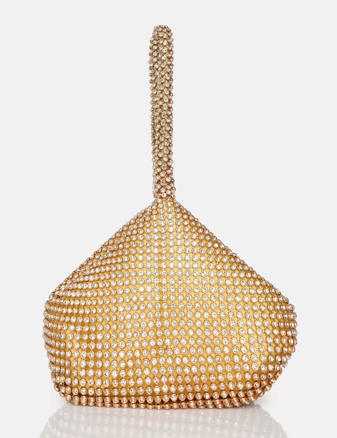 Public Desire The Lavender Diamante Mini Pouch Party Bag Gold Fashion