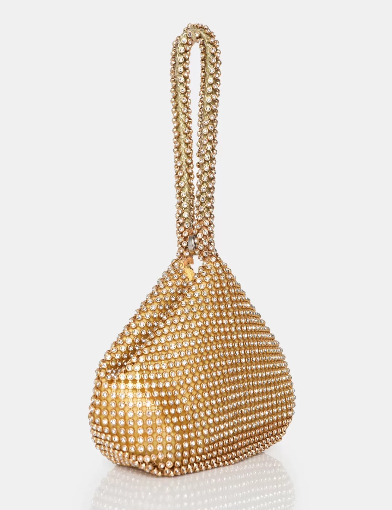 Public Desire The Lavender Diamante Mini Pouch Party Bag Gold Fashion