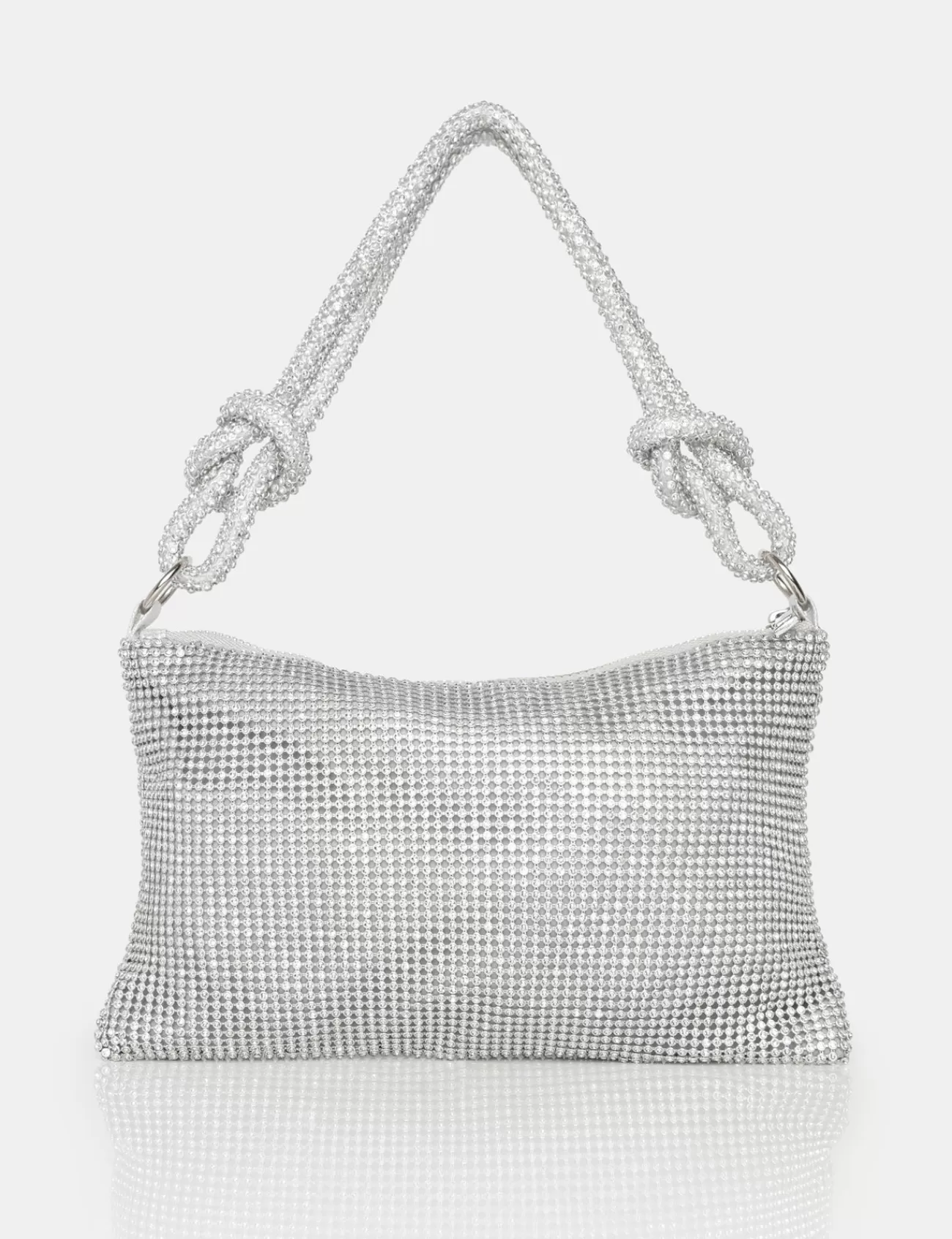Public Desire The Lillia Diamante Bag Silver Store