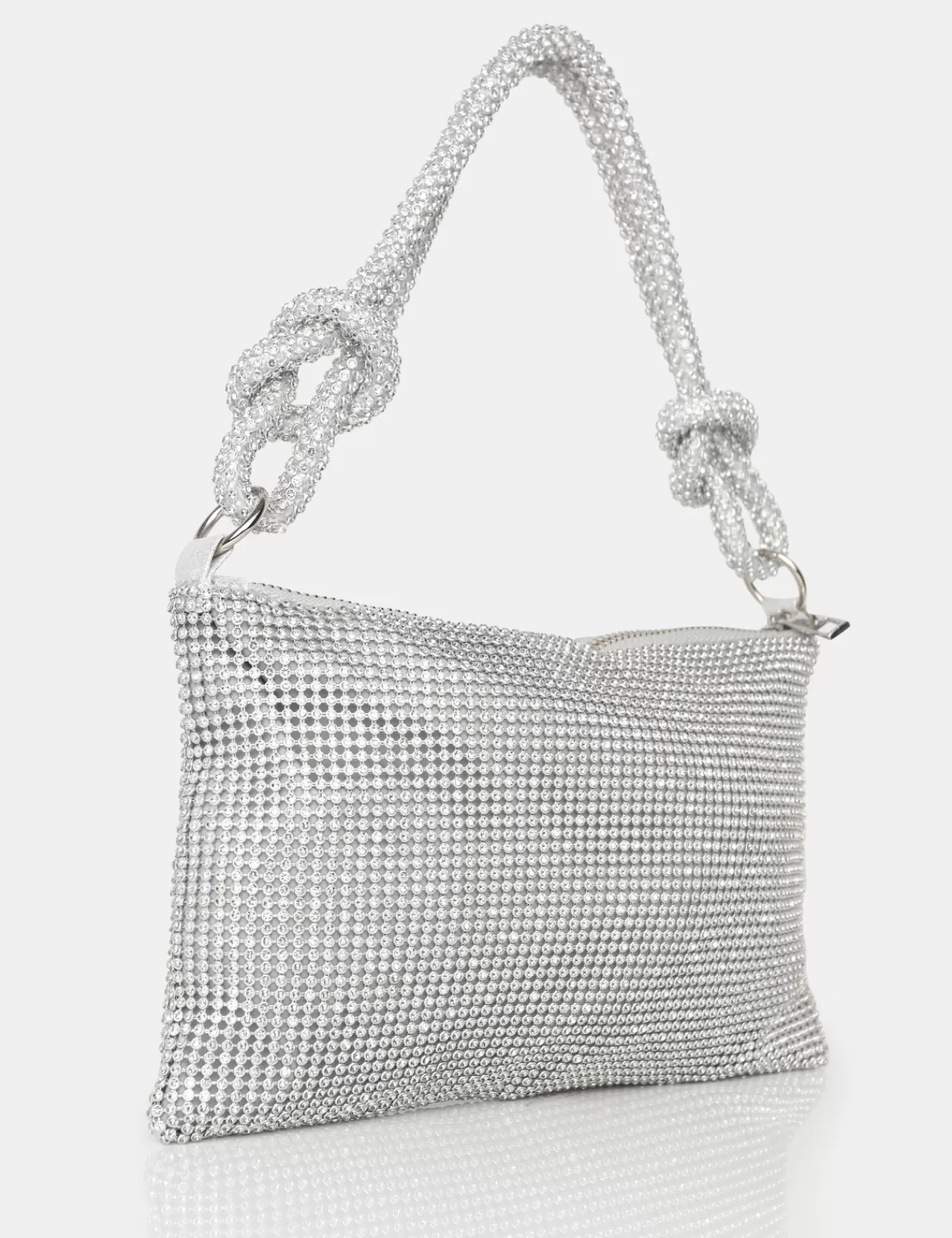 Public Desire The Lillia Diamante Bag Silver Store