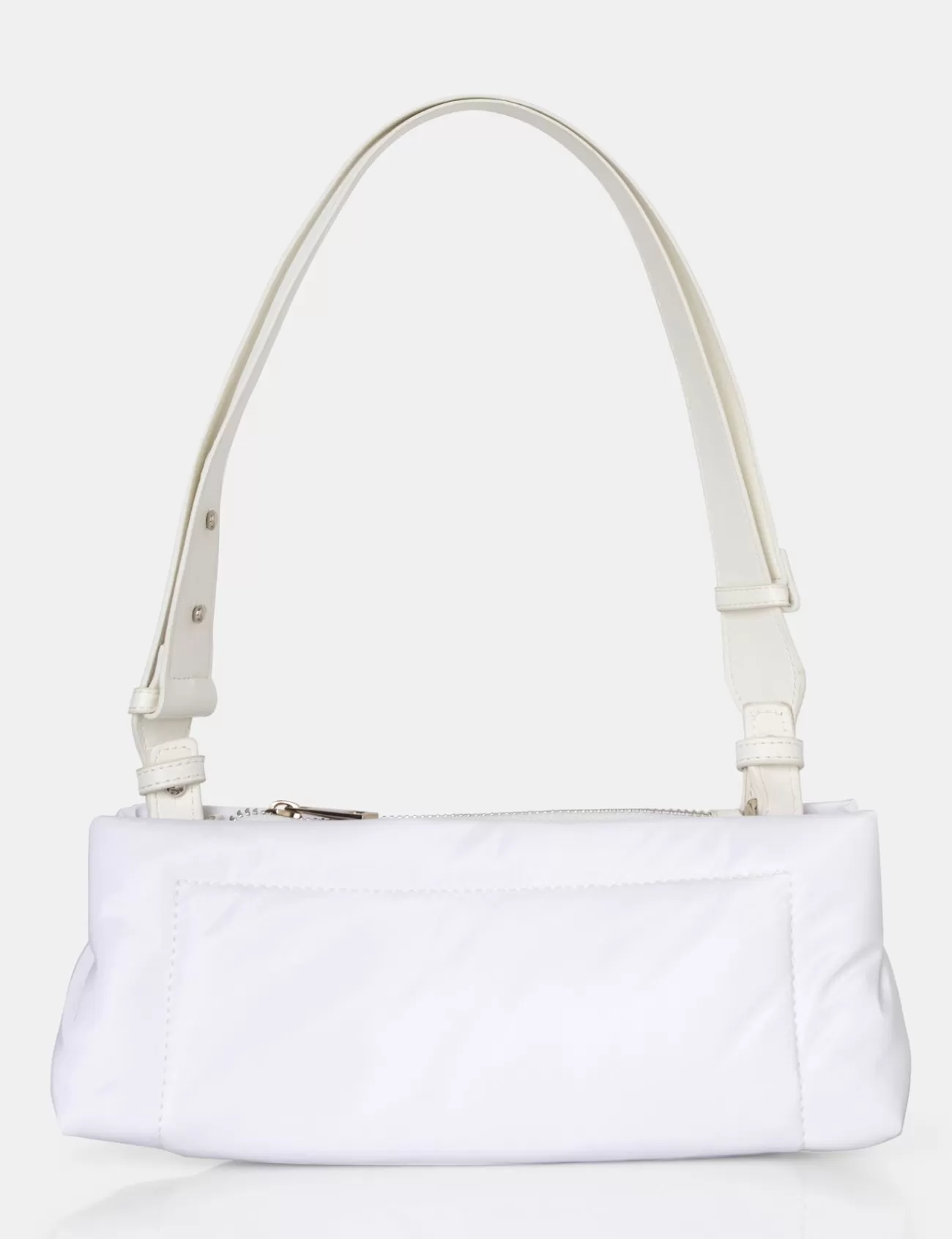 Public Desire The Ludo Nylon Elongated Shoulder Bag White Store