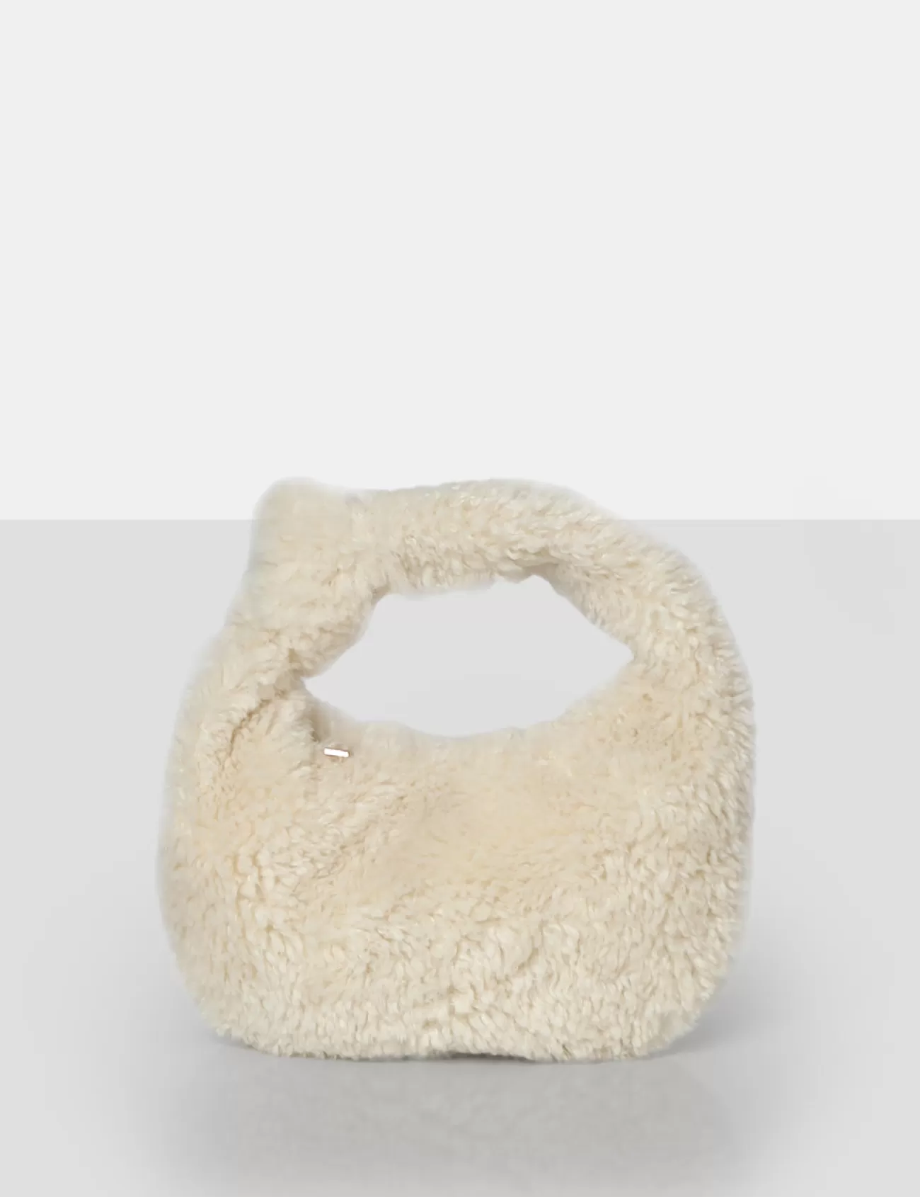 Public Desire The Lyra Fluffy Mini Handbag Ecru Shop