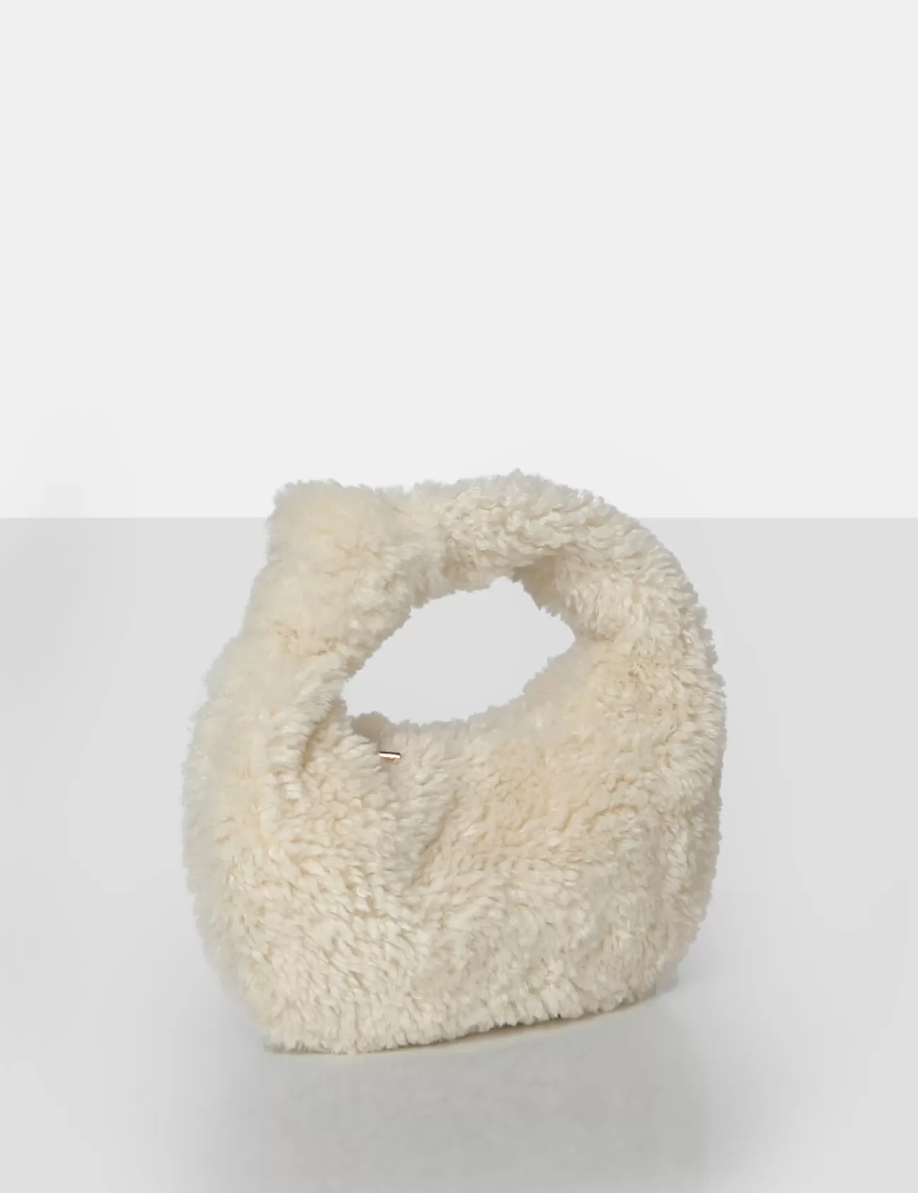 Public Desire The Lyra Fluffy Mini Handbag Ecru Shop