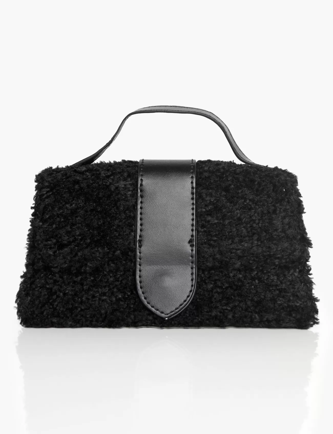 Public Desire The Mika Shearling Mini Bag Black Best
