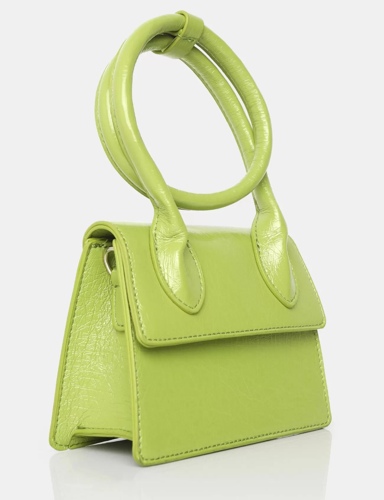 Public Desire The Milan Metallic Pu Crossbody Mini Bag Green Shop