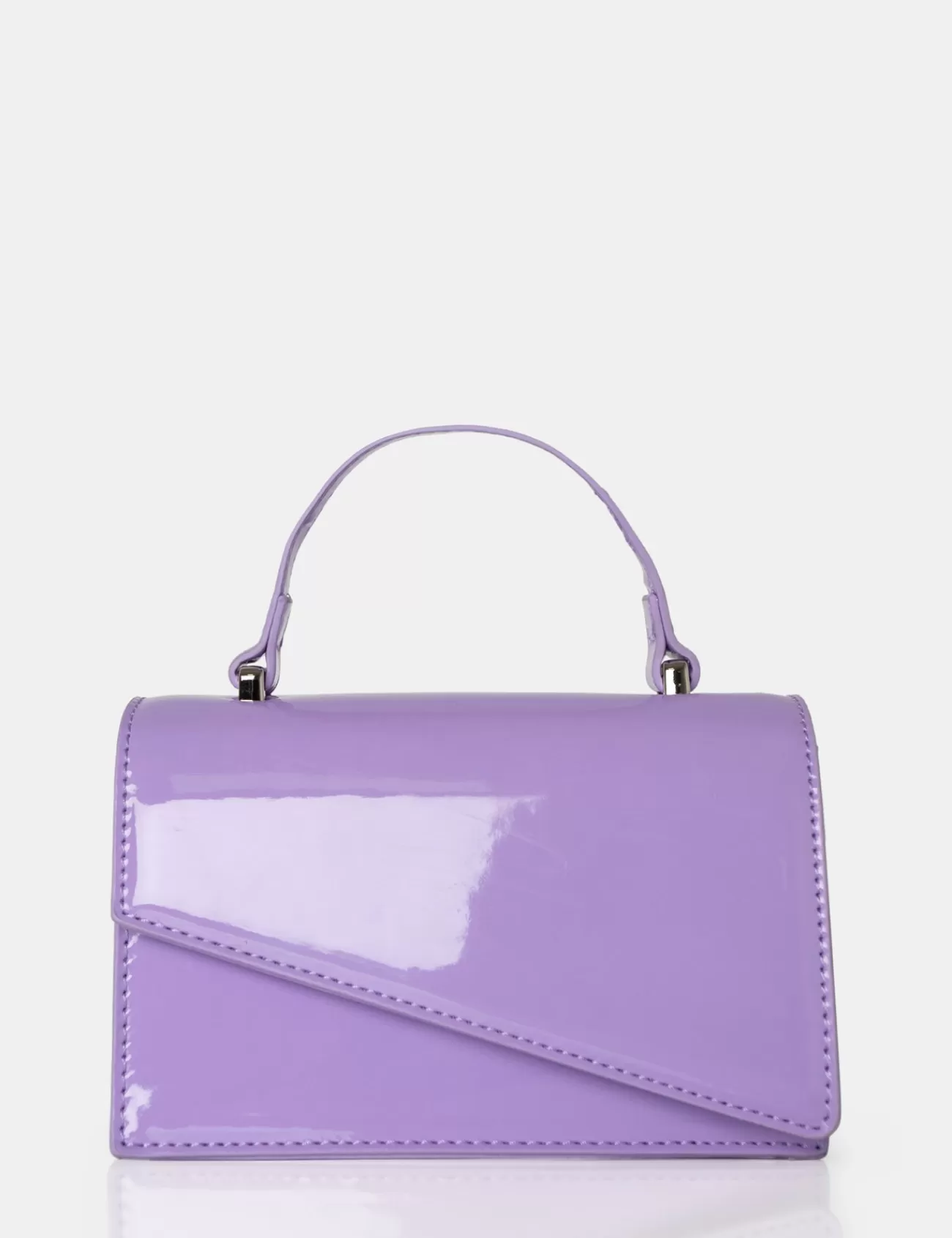 Public Desire The Penny Patent Mini Bag Lilac Discount