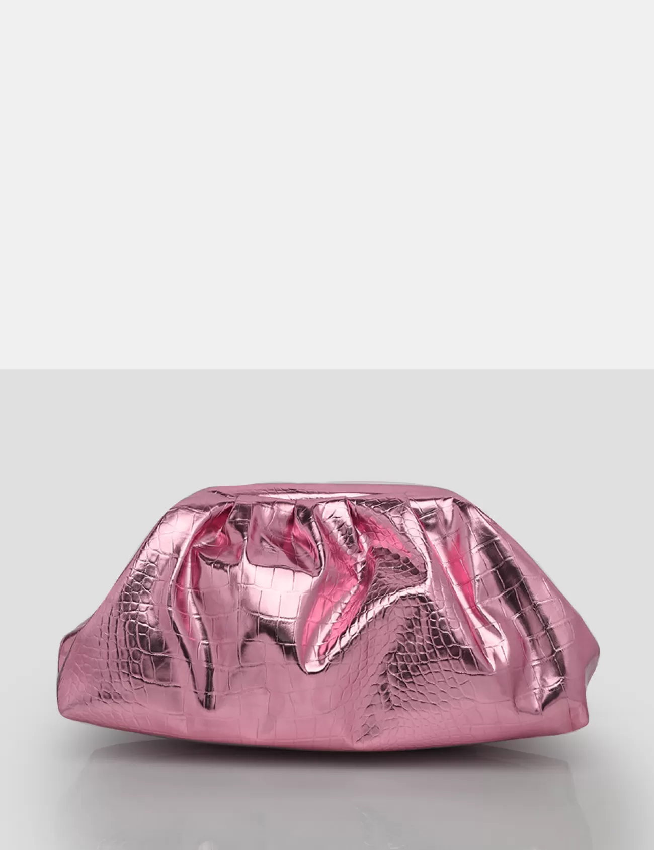 Public Desire The Project Metallic Clutch Bag Pink Fashion