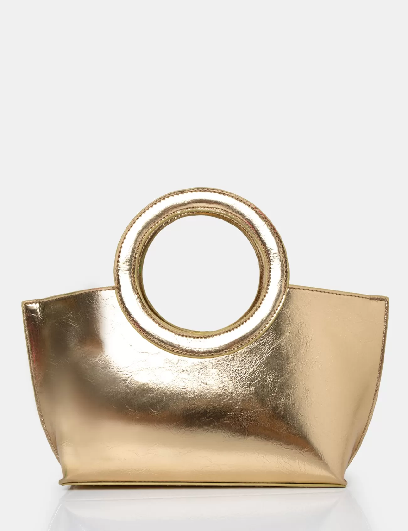 Public Desire The Rae Circlur Handle Grab Bag Gold Best Sale